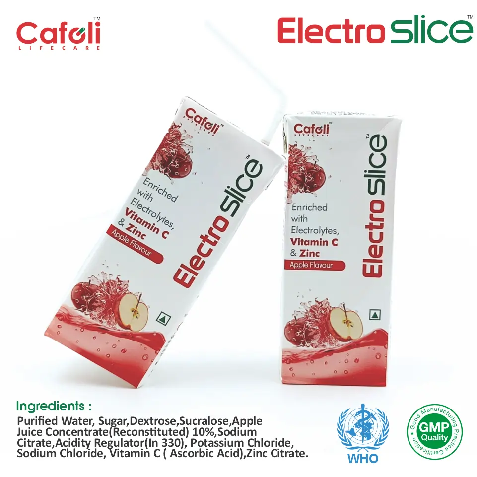 ORS - Apple Flavour tetra pack at the best price in PCD Pharma Franchise for hydration and electrolyte balance therapy.